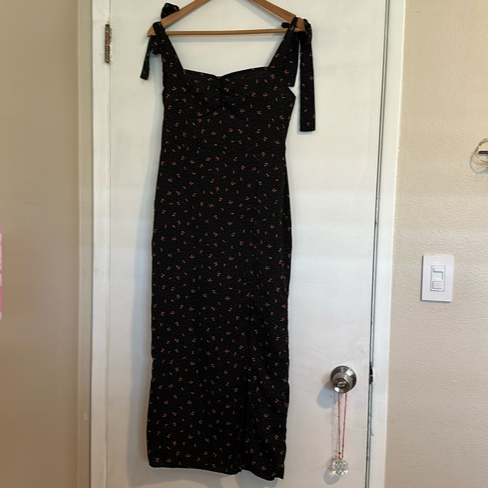 Shein black cherry midi dress - Picture 2 of 10
